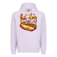 Lilac hot dog Premium Hoodie - AdoDesignShop
