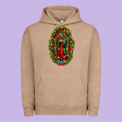 Our Lady Of Guadalupe Christmas Urban Hoodie Designed By Jasminsmagicworld