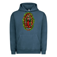 Pigment Midnight Navy our lady of guadalupe christmas Urban Hoodie - Jasminsmagicworld