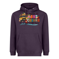 Plum be nice to the bus driver its a long walk home Heavyweight Hoodie - texasbilliewilder