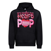 Black you make my heart pop Urban Hoodie - NancyCooperArtShop