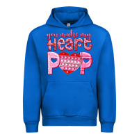 Cobalt you make my heart pop Urban Hoodie - NancyCooperArtShop
