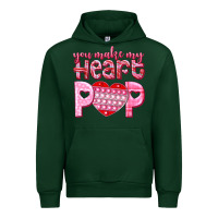 Foreset Green you make my heart pop Urban Hoodie - NancyCooperArtShop