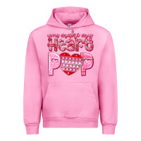 Fuchsia Pink you make my heart pop Urban Hoodie - NancyCooperArtShop