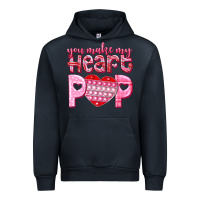 Navy you make my heart pop Urban Hoodie - NancyCooperArtShop
