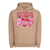 Pigment Burro you make my heart pop Urban Hoodie - NancyCooperArtShop