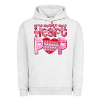 Pigment Lunar Rock you make my heart pop Urban Hoodie - NancyCooperArtShop