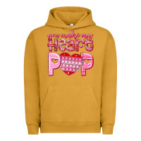 Pigment Peanut Butter you make my heart pop Urban Hoodie - NancyCooperArtShop