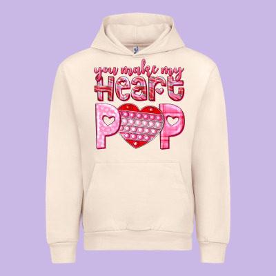 You Make My Heart Pop Urban Hoodie Designed By Nancycooperartshop