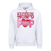 White you make my heart pop Urban Hoodie - NancyCooperArtShop