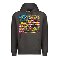 Smoke excavator American flag Premium Hoodie - Artiststas