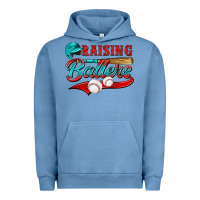 Pigment Pebble Blue raising ballers Urban Hoodie - NancyCooperArtShop