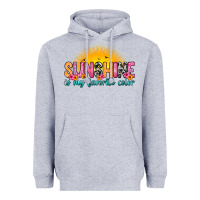 Heather Grey sunshine is my favorite color Heavyweight Hoodie - Zillion Design Studio