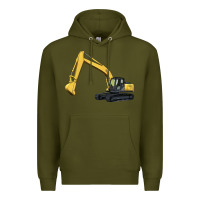 Army Green excavator Premium Hoodie - Artiststas