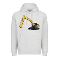 Dove Grey excavator Premium Hoodie - Artiststas