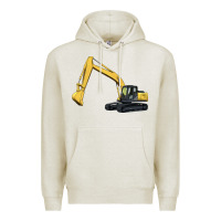 Oatmeal Heather excavator Premium Hoodie - Artiststas