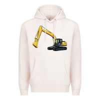 Pale Pink excavator Premium Hoodie - Artiststas