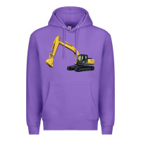 Purple excavator Premium Hoodie - Artiststas