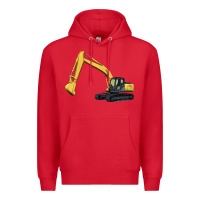 Red excavator Premium Hoodie - Artiststas