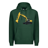 Sports Green excavator Premium Hoodie - Artiststas