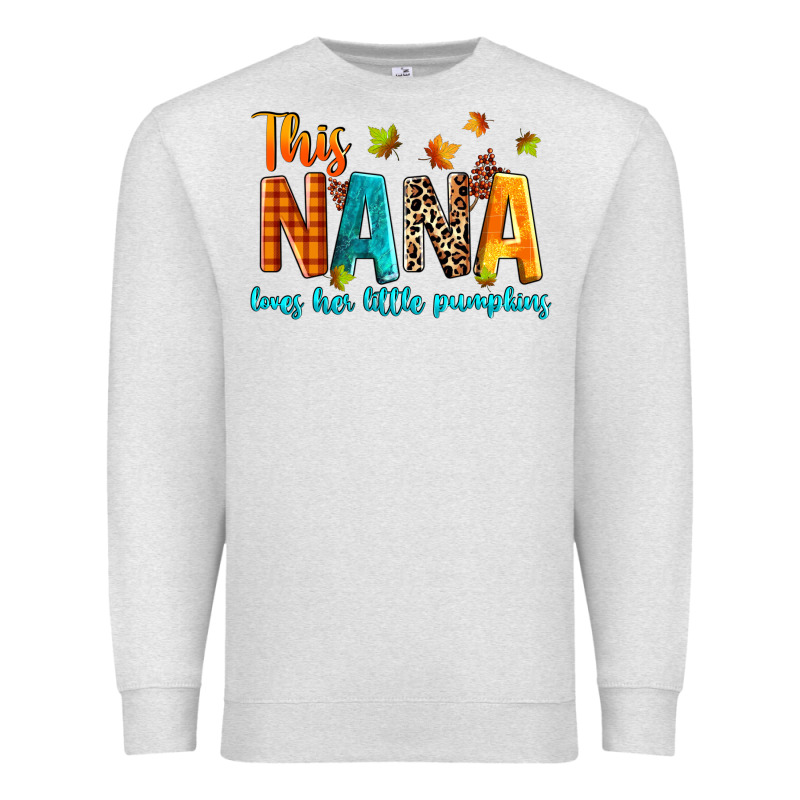 This Nana Loves Her Little Pumpkins Premium Sweatshirt by texasbilliewilder | Teevron