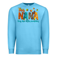Ocean Blue this nana loves her little pumpkins Premium Sweatshirt - texasbilliewilder