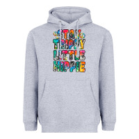 Heather Grey stay trippy little hippie Heavyweight Hoodie - Zillion Design Studio
