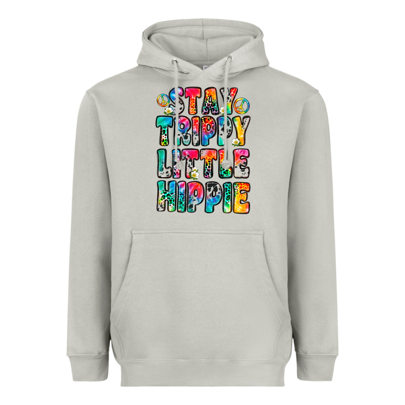 Stay Trippy Little Hippie Heavyweight Hoodie by Zillion Design Studio | Teevron