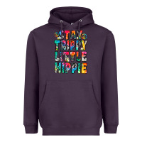Plum stay trippy little hippie Heavyweight Hoodie - Zillion Design Studio