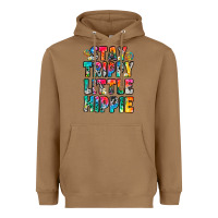 Toasted Coconut stay trippy little hippie Heavyweight Hoodie - Zillion Design Studio