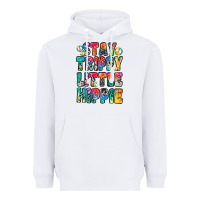 White stay trippy little hippie Heavyweight Hoodie - Zillion Design Studio