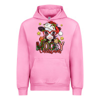 Fuchsia Pink mooey christmas baby calf Urban Hoodie - Jasminsmagicworld