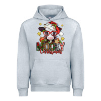 Heather Grey mooey christmas baby calf Urban Hoodie - Jasminsmagicworld