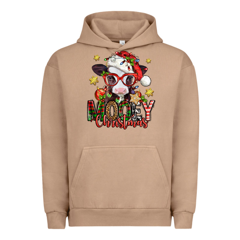Mooey Christmas Baby Calf Urban Hoodie by Jasminsmagicworld | Teevron