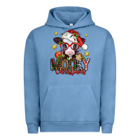 Pigment Pebble Blue mooey christmas baby calf Urban Hoodie - Jasminsmagicworld