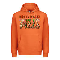 Carrot life is better with pizza Premium Hoodie - AdoDesignShop