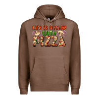 Chestnut life is better with pizza Premium Hoodie - AdoDesignShop