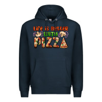 Navy life is better with pizza Premium Hoodie - AdoDesignShop