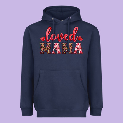 Loved Mama Heavyweight Hoodie Designed By Ranaportraitstore