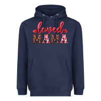 Navy loved mama Heavyweight Hoodie - RanaPortraitStore