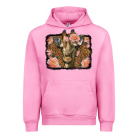 Fuchsia Pink Western Floral Giraffe Urban Hoodie - LillyAllenDesigns