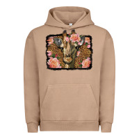 Pigment Burro Western Floral Giraffe Urban Hoodie - LillyAllenDesigns