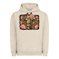 Pigment French Oak Western Floral Giraffe Urban Hoodie - LillyAllenDesigns