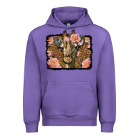 Tulip Western Floral Giraffe Urban Hoodie - LillyAllenDesigns
