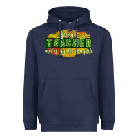 Navy being a teacher makes my life complete Heavyweight Hoodie - texasbilliewilder
