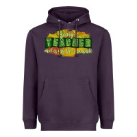 Plum being a teacher makes my life complete Heavyweight Hoodie - texasbilliewilder