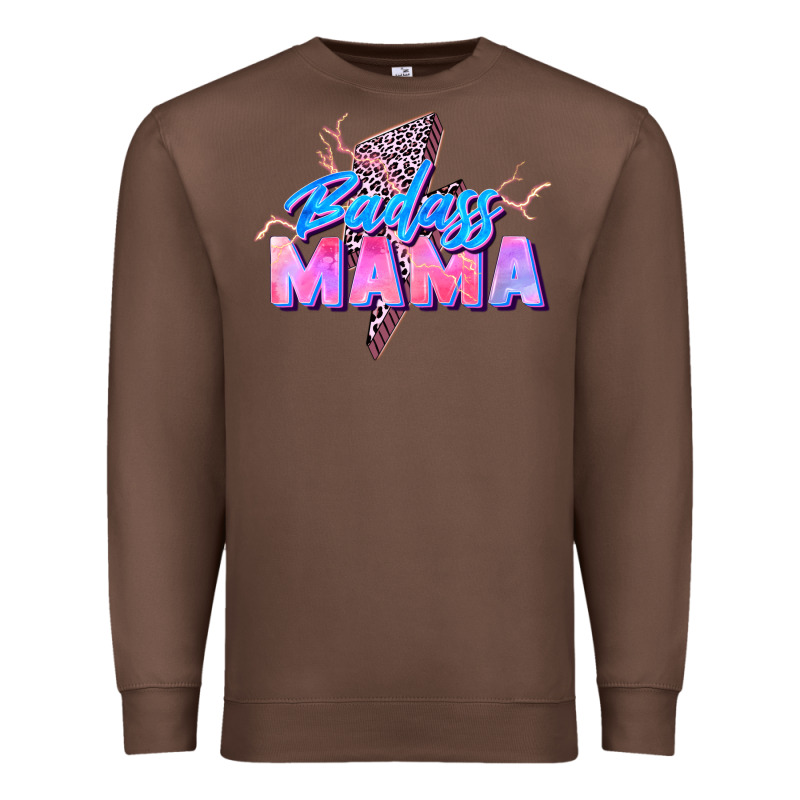 Badass Mama Premium Sweatshirt by Zillion Design Studio | Teevron