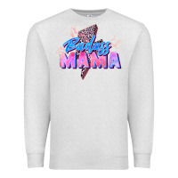 Oatmeal Heather badass mama Premium Sweatshirt - Zillion Design Studio