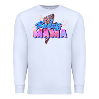 White badass mama Premium Sweatshirt - Zillion Design Studio