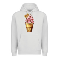 Dove Grey ice cream fast food Premium Hoodie - AdoDesignShop